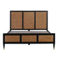 Sierra Wood & Rattan Bed - Black / King - Image 6
