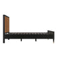 Sierra Wood & Rattan Bed - Black / King - Image 7
