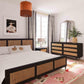 Sierra Wood & Rattan Bed - Black / King - Image 9