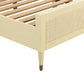 Sierra Wood & Rattan Bed - Buttermilk / King - Image 5