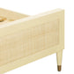 Sierra Wood & Rattan Bed - Buttermilk / King - Image 6