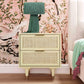 Sierra 22" Cane 2-Drawer Nightstand - Buttermilk - Image 2