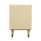 Sierra 22" Cane 2-Drawer Nightstand - Buttermilk - Image 6