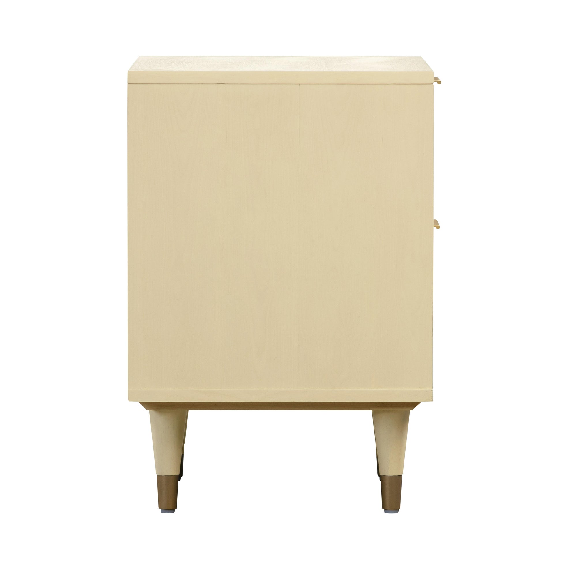 Sierra 22" Cane 2-Drawer Nightstand - Buttermilk - Image 6