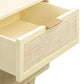 Sierra 22" Cane 2-Drawer Nightstand - Buttermilk - Image 7