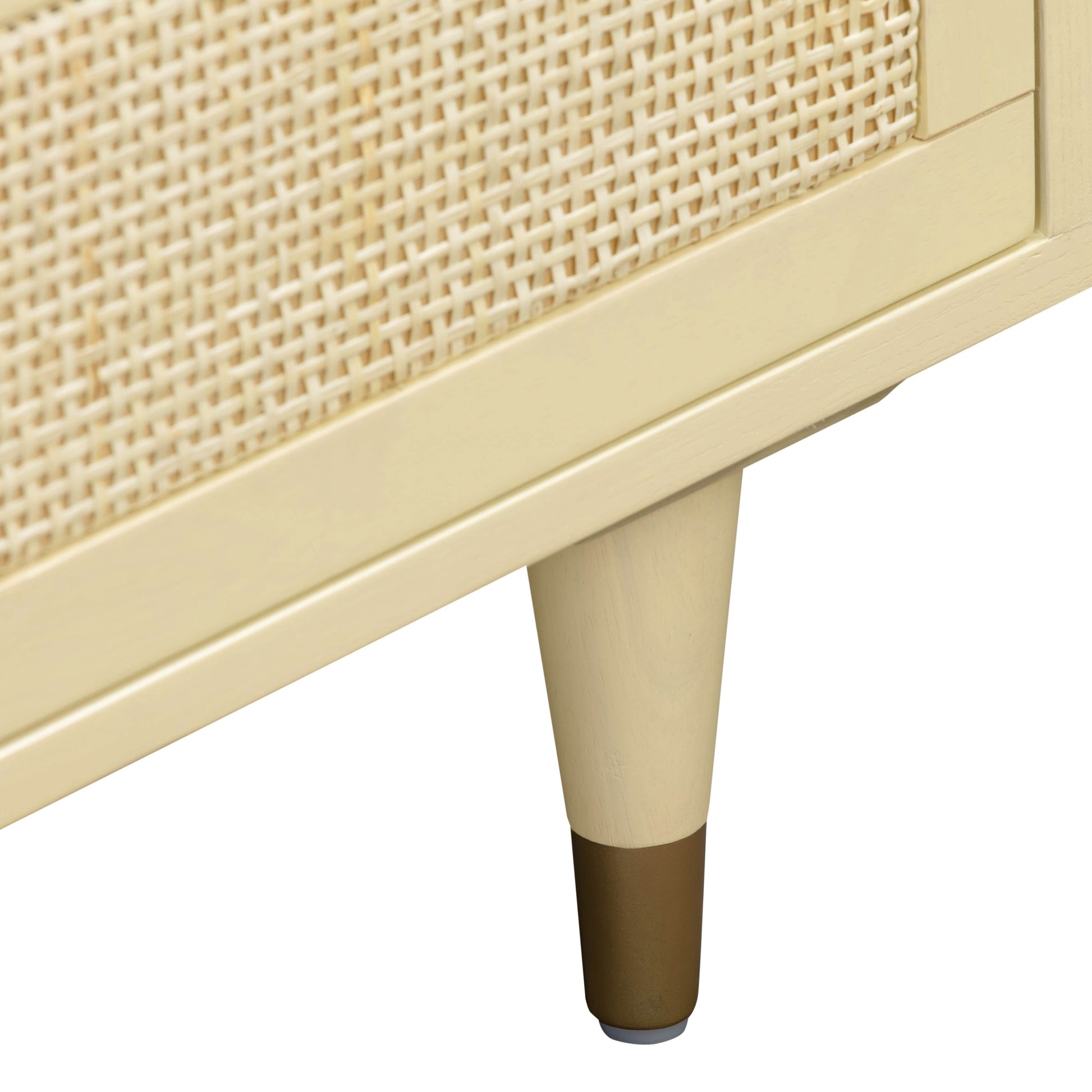 Sierra 60" Cane 6-Drawer Dresser - Buttermilk - Image 8