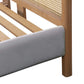 Kavali Performance Velvet and Natural Bed - Grey / King - Image 5