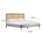 Kavali Performance Velvet and Natural Bed - Grey / King - Image 10