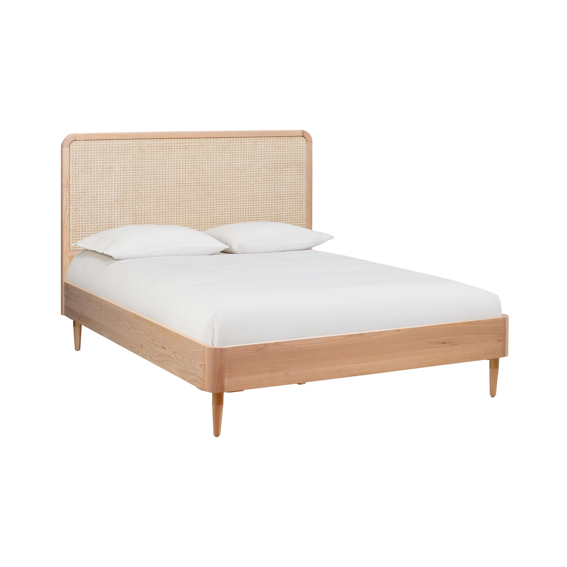 Carmen Natural Ash and Cane Bed - Queen - Image 1
