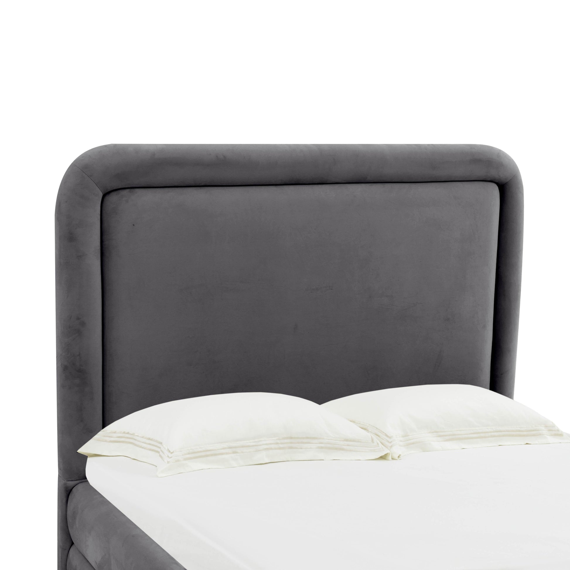 Briella Performance Velvet Bed - Dark Grey / Queen - Image 5