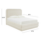 Briella Performance Velvet Bed - Cream / Full - Image 6