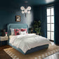 Briella Performance Velvet Bed - Bluestone / Full - Image 2