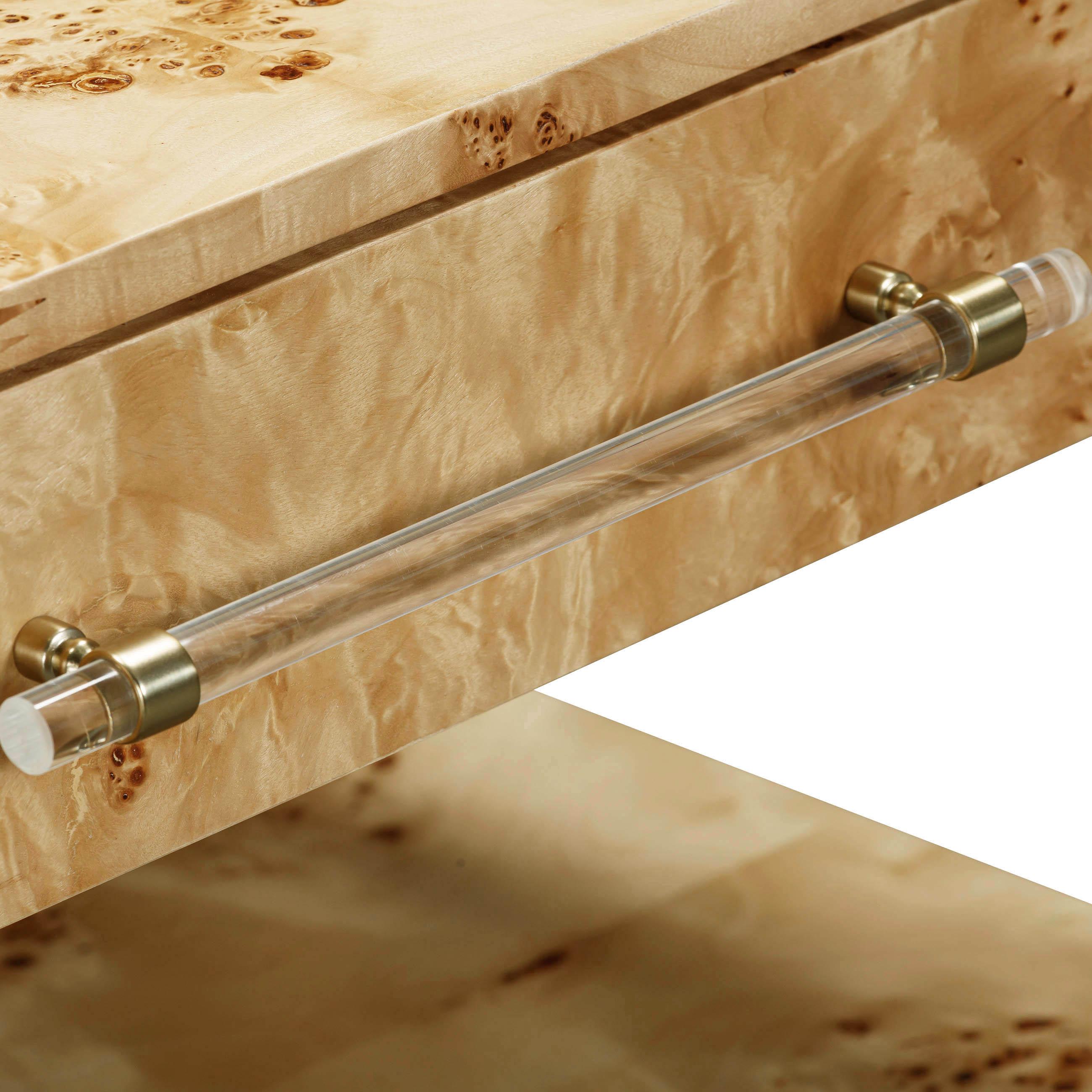 ★新春福袋2025★ Nightstand Burl Brandyss – Furniture TOV 小物