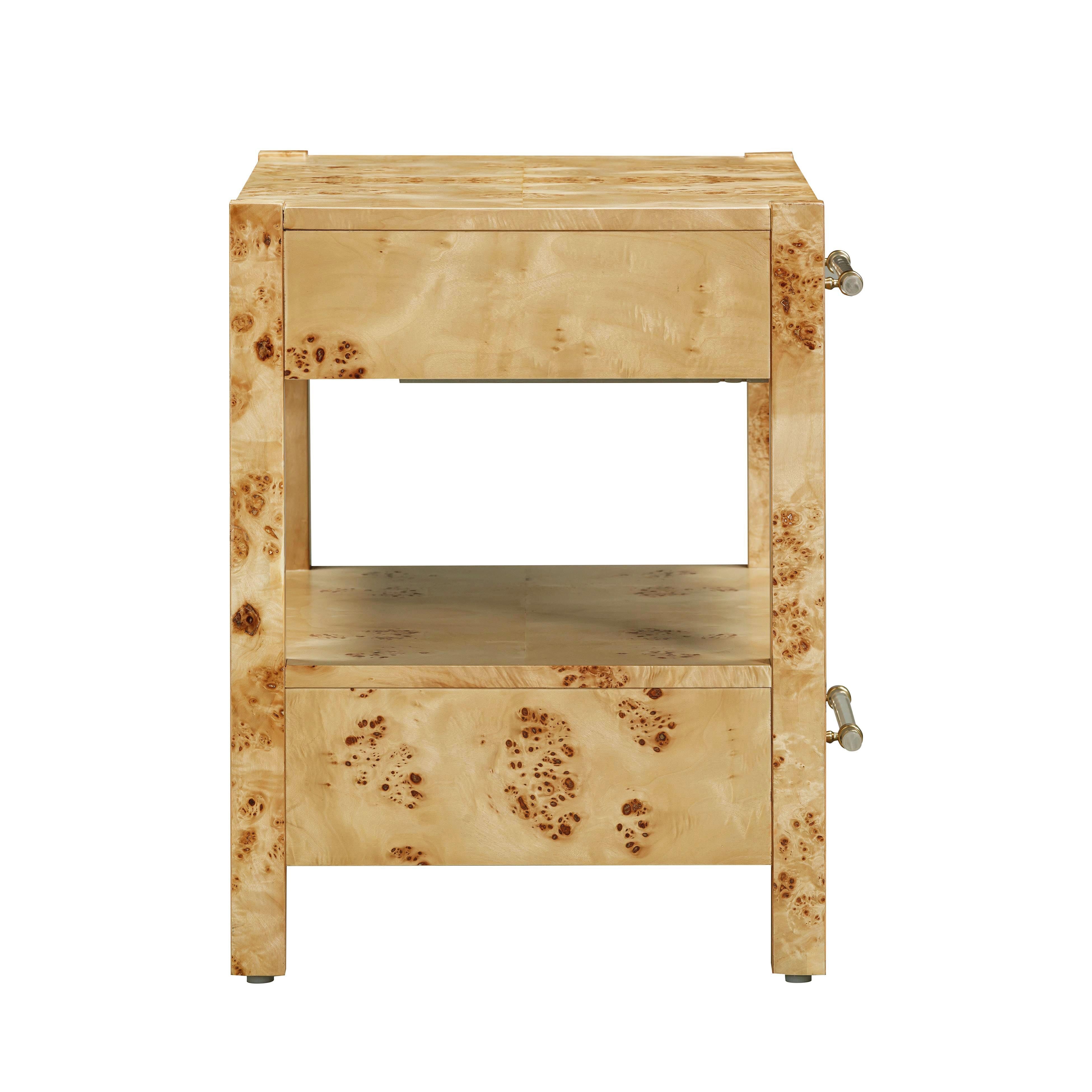 Brandyss Burl Nightstand – TOV Furniture