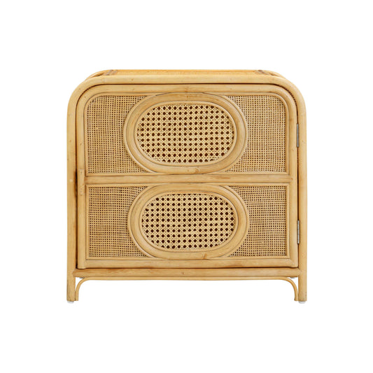 Tina 27" Rattan Nightstand With Storage - Image 1