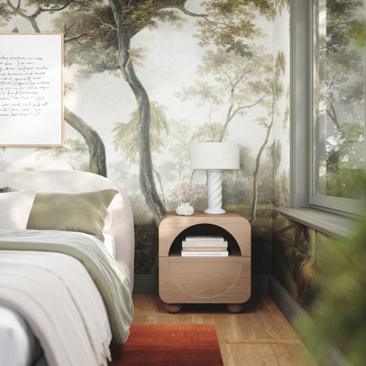 Moonrise 20" Natural Ash Nightstand With Drawer - Image 2