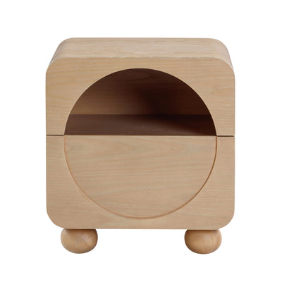 Moonrise 20" Natural Ash Nightstand With Drawer - Image 1
