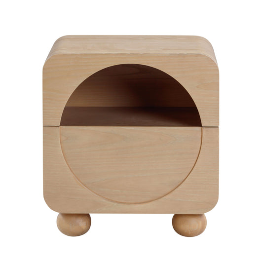 Moonrise 20" Natural Ash Nightstand With Drawer - Image 1