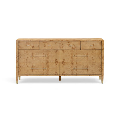 Brandyss 62" Burl 7-Drawer Dresser - Natural - Image 1
