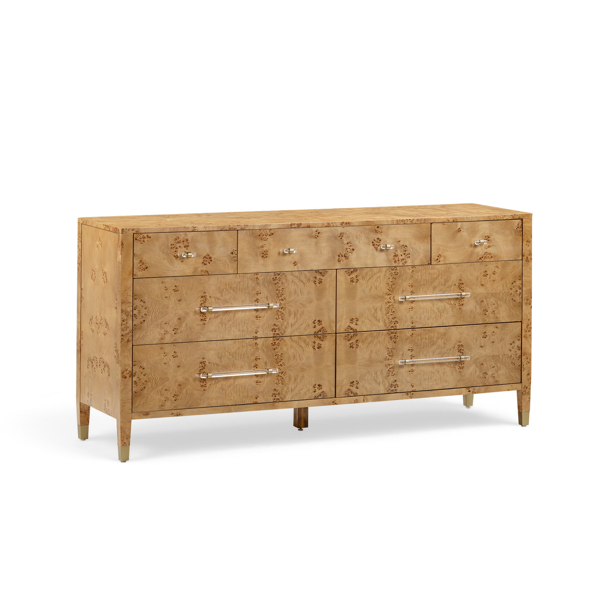 Brandyss 62" Burl 7-Drawer Dresser - Natural - Image 3