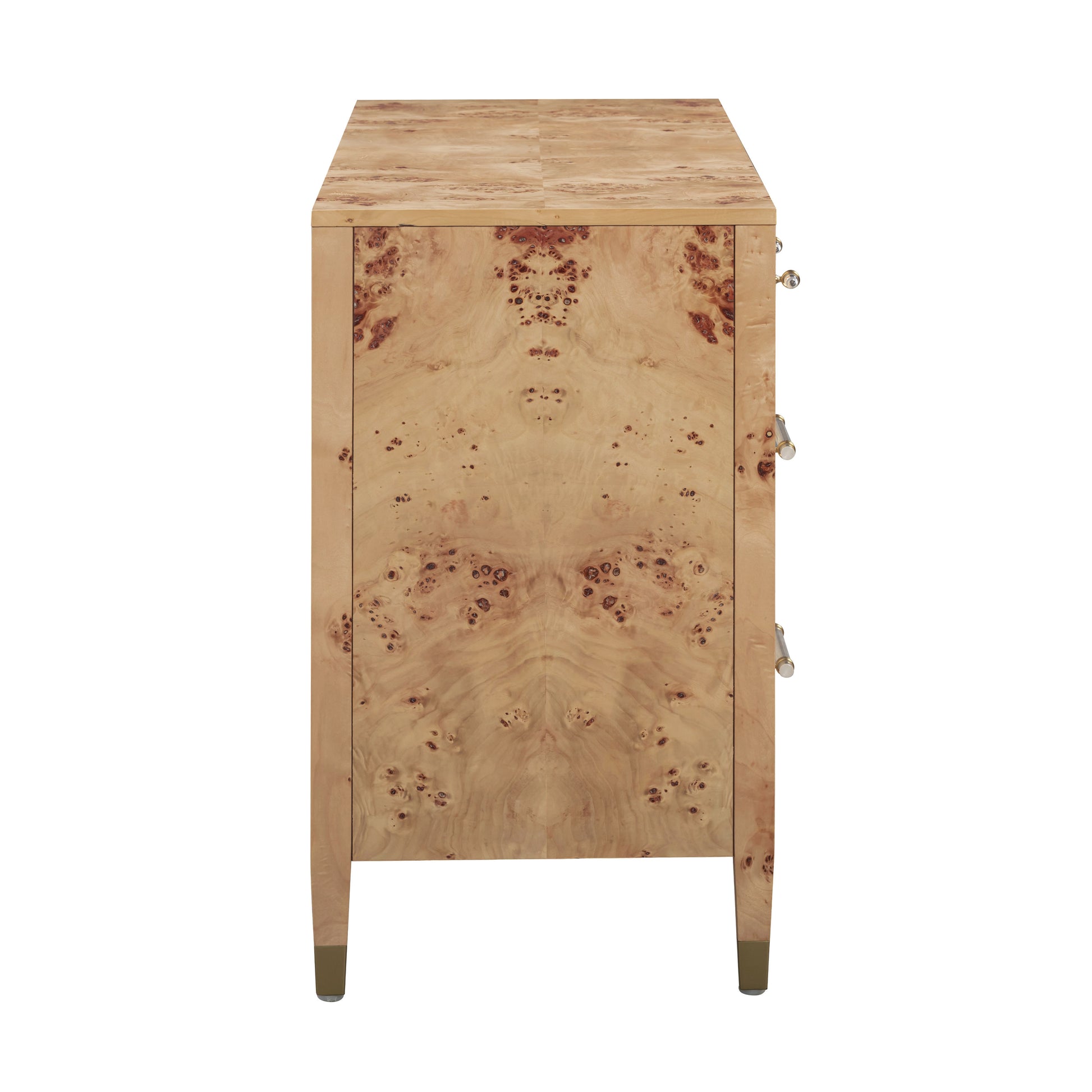 Brandyss 62" Burl 7-Drawer Dresser - Honey - Image 5