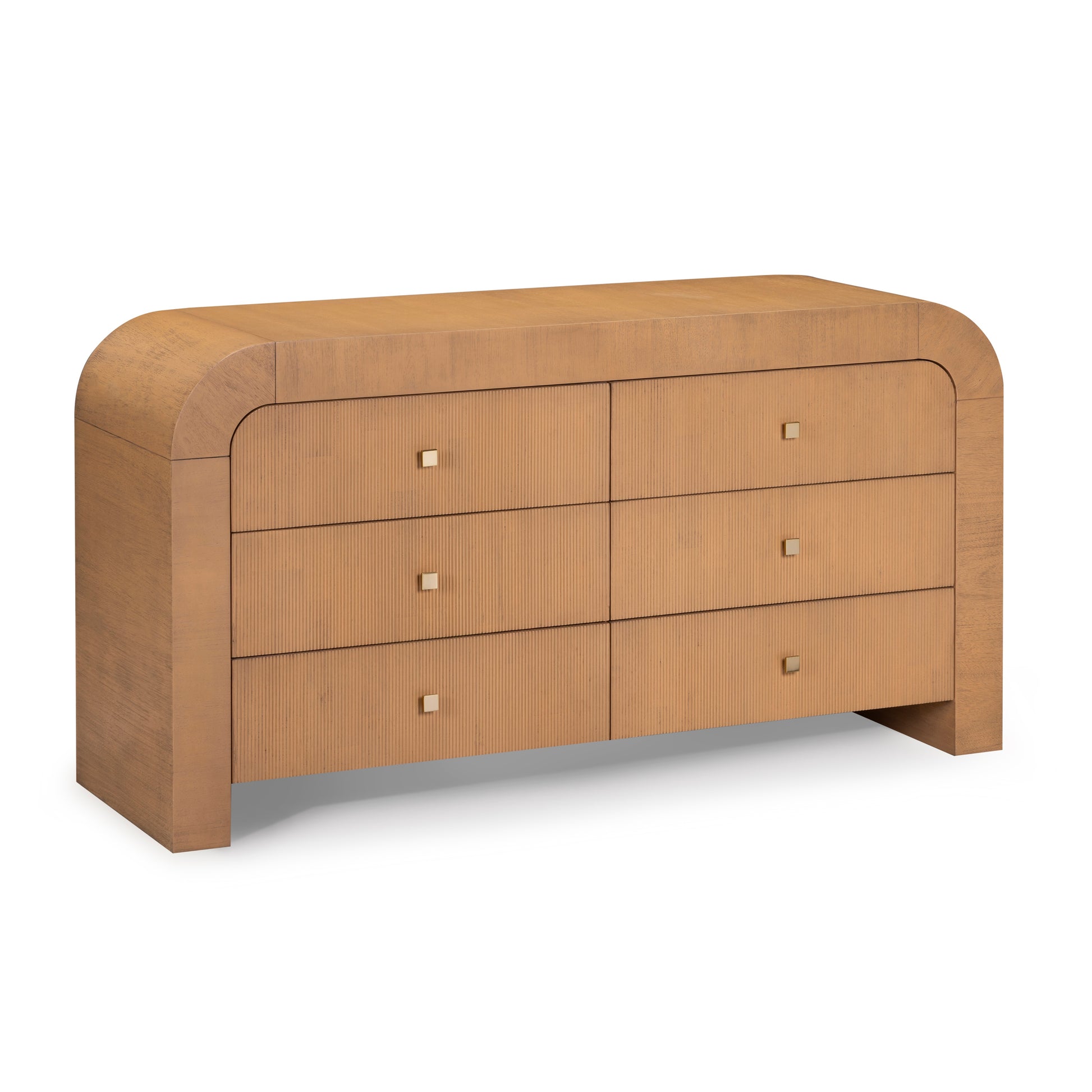 Hump 62" Arched 6-Drawer Dresser - Natural - Image 3