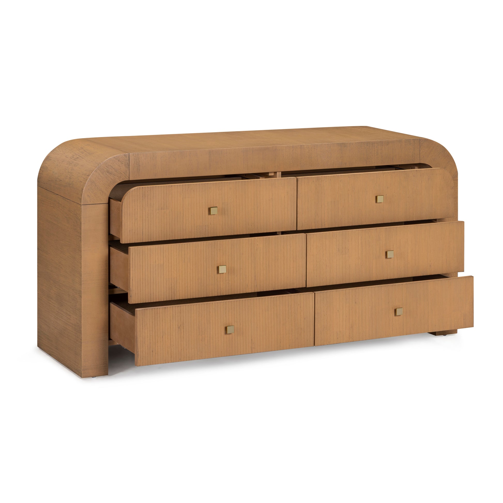 Hump 62" Arched 6-Drawer Dresser - Natural - Image 5