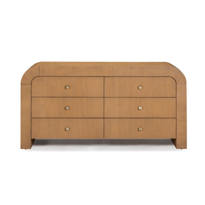 Hump 62" Arched 6-Drawer Dresser - Natural - Image 1