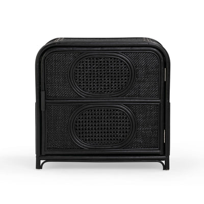 Tina 27" Rattan Nightstand With Storage - Image 1
