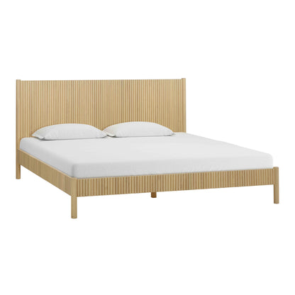 Tyla Natural Wood Bed - King - Image 1