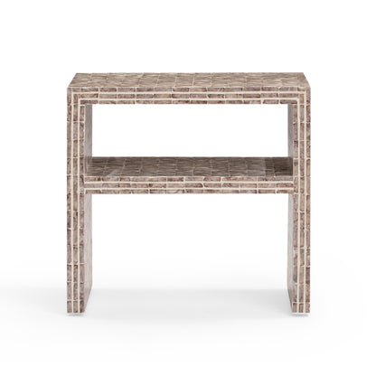 Derry 22" Capiz Shell Nightstand - Lavender - Image 1