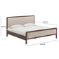 Hella Contract-Grade Velvet and Ash Wood Bed - Taupe / King - Image 12