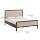 Hella Contract-Grade Velvet and Ash Wood Bed - Taupe / Queen - Image 12
