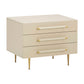 Trident 28" 3-Drawer Nightstand - Taupe - Image 3