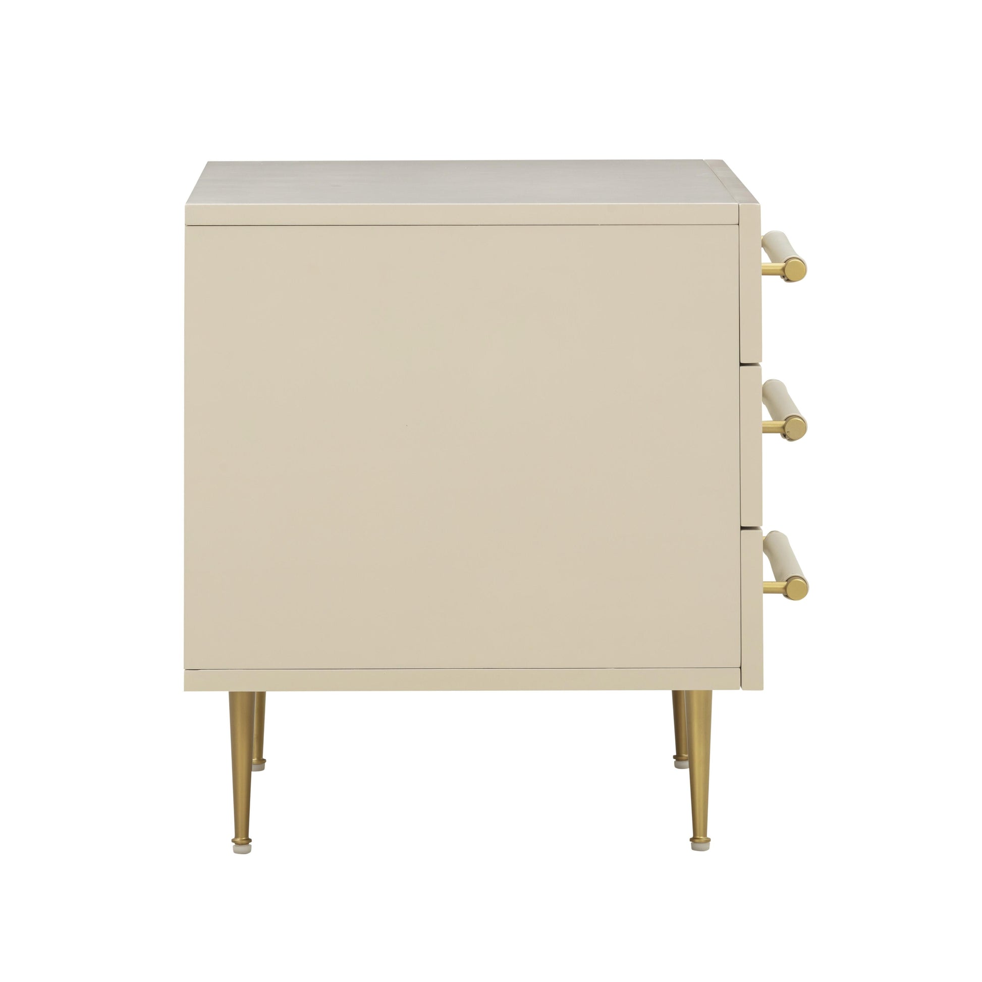 Trident 28" 3-Drawer Nightstand - Taupe - Image 5
