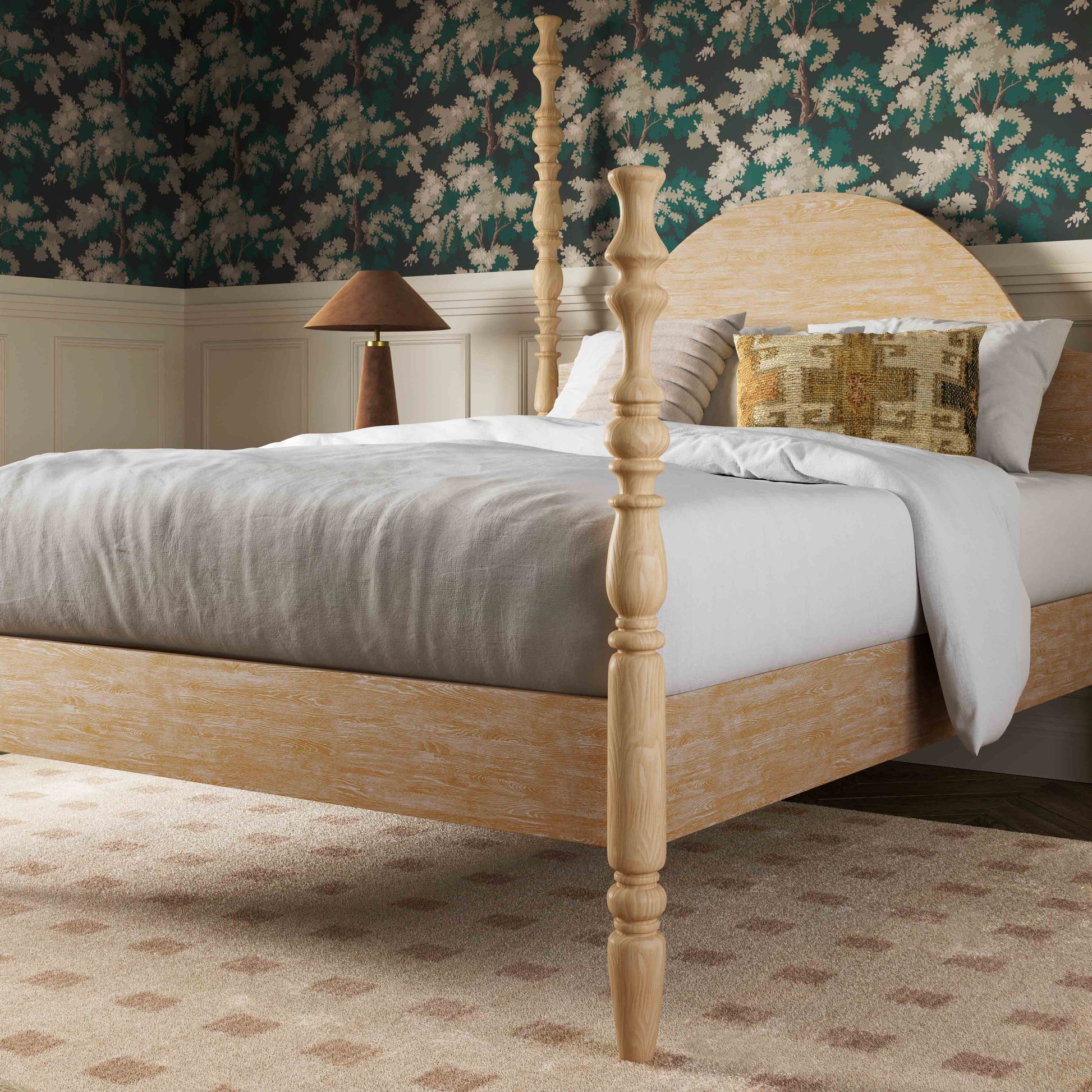 Rosalie Ash Bed - Natural / Queen - Image 2