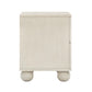 Grappa 22" Wood & Raffia Wavy 2-Drawer Nightstand - White - Image 6