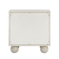 Grappa 22" Wood & Raffia Wavy 2-Drawer Nightstand - White - Image 7