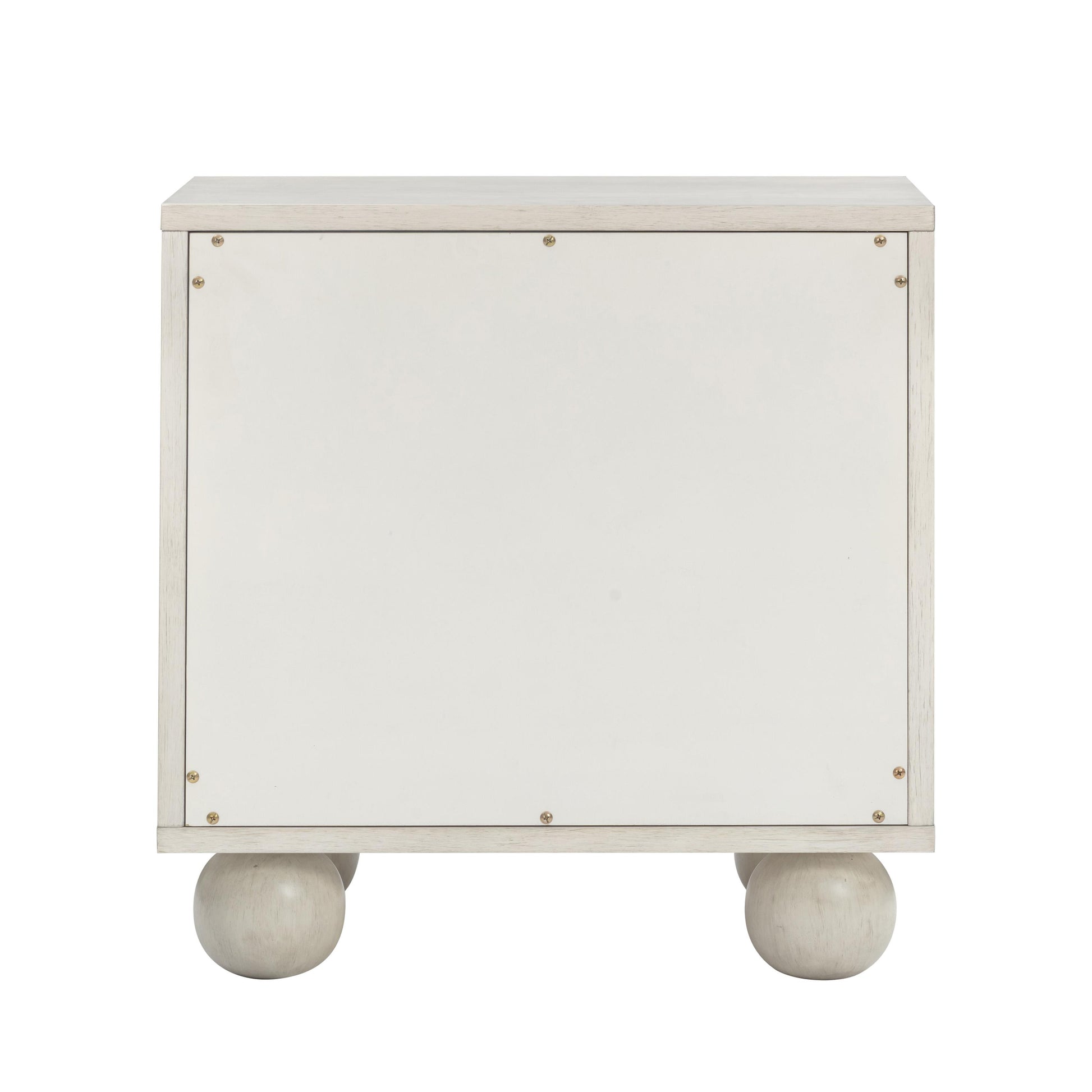 Grappa 22" Wood & Raffia Wavy 2-Drawer Nightstand - White - Image 7