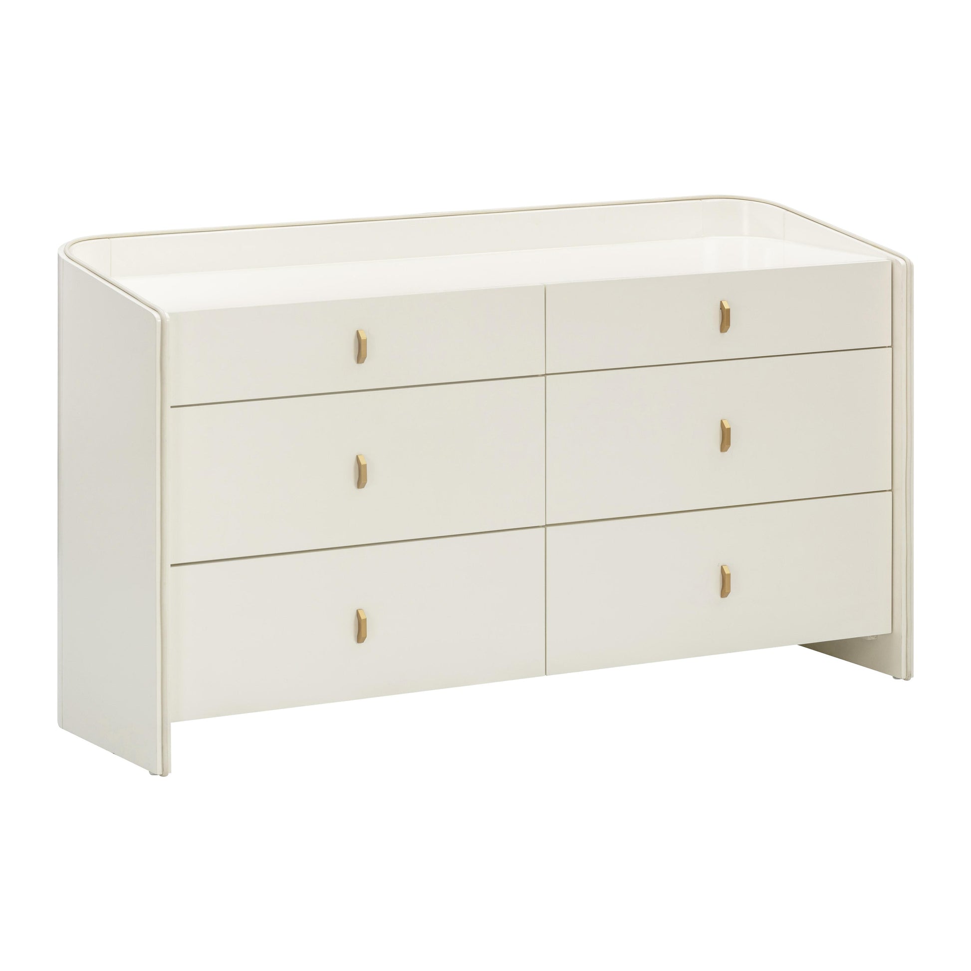 Collins 56" Cream 6-Drawer Dresser Collins 56" Cream 6-Drawer Dresser