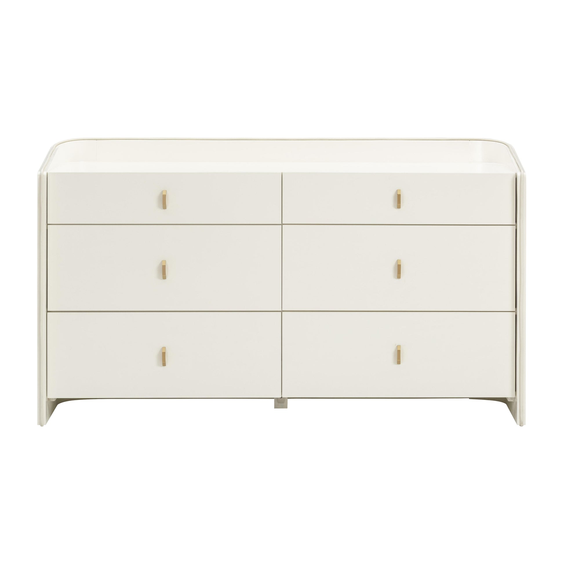 Collins 56" Cream 6-Drawer Dresser Collins 56" Cream 6-Drawer Dresser