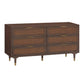 Sierra 60" Cane 6-Drawer Dresser - Dark Brown - Image 2