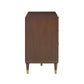 Sierra 60" Cane 6-Drawer Dresser - Dark Brown - Image 4
