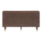 Sierra 60" Cane 6-Drawer Dresser - Dark Brown - Image 6