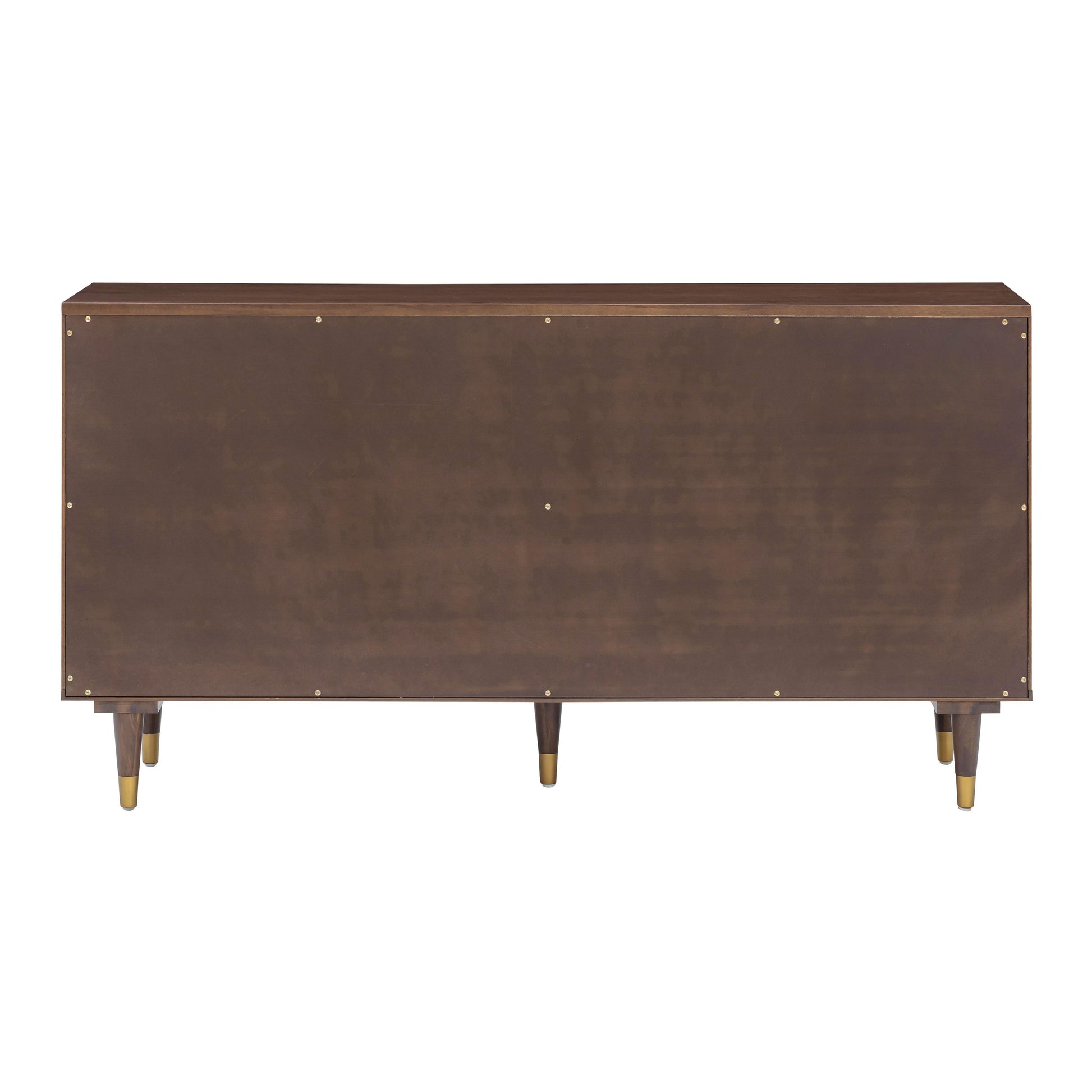 Sierra 60" Cane 6-Drawer Dresser - Dark Brown - Image 6