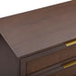 Sierra 60" Cane 6-Drawer Dresser - Dark Brown - Image 8