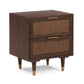 Sierra 22" Cane 2-Drawer Nightstand - Dark Brown - Image 2