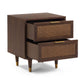 Sierra 22" Cane 2-Drawer Nightstand - Dark Brown - Image 3