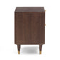 Sierra 22" Cane 2-Drawer Nightstand - Dark Brown - Image 4
