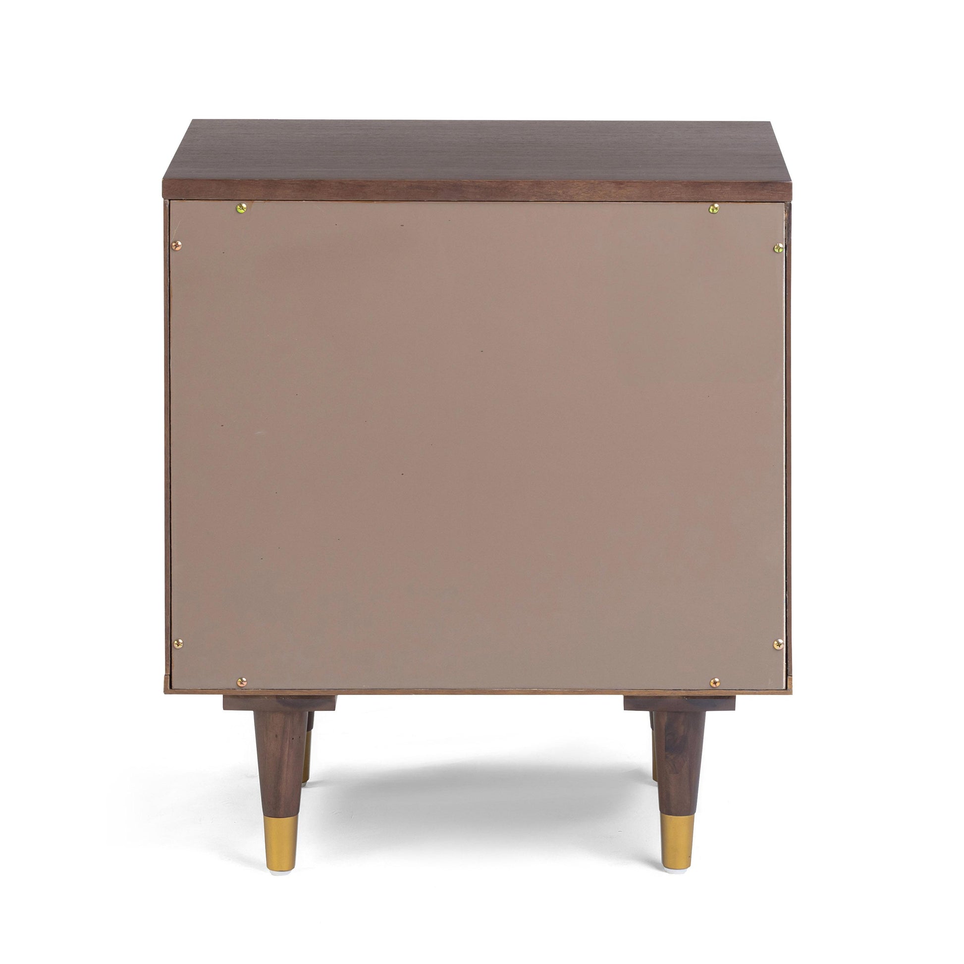Sierra 22" Cane 2-Drawer Nightstand - Dark Brown - Image 6